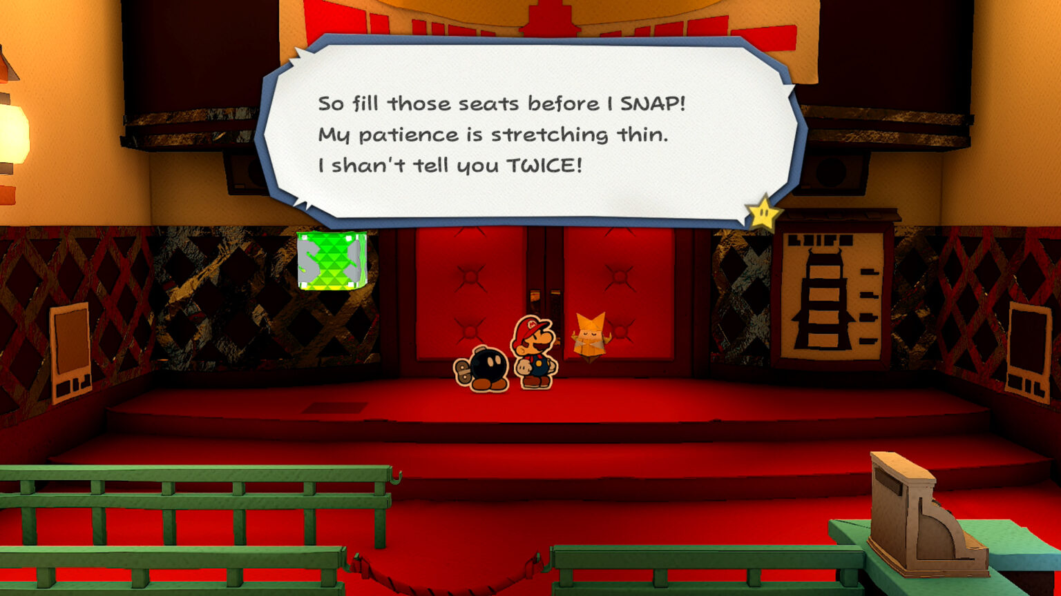 Big Sho' Theater Paper Mario The Origami King Walkthrough