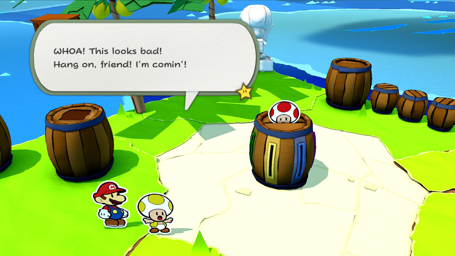 Spade Island Paper Mario The Origami King Walkthrough
