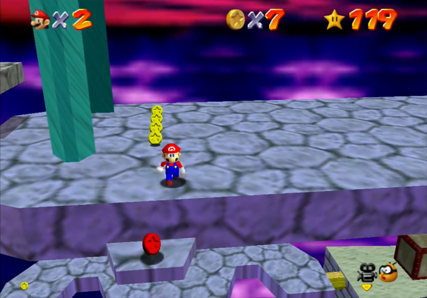 Peach’s Castle Secret Stars Super Mario 64 Walkthrough