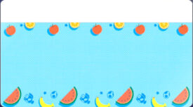 An unlockable card design featuring fruit