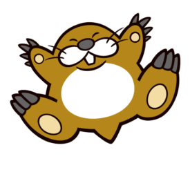 A Monty Mole sticker from Mario Party Superstars
