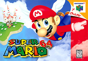Box art of Super Mario 64.