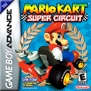 Box art of Mario Kart: Super Circuit for the Nintendo Game Boy Advance.