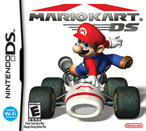 Box art of Mario Kart DS for the Nintendo DS.