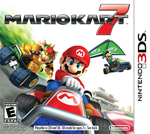Box art of Mario Kart 7 for the Nintendo 3DS.