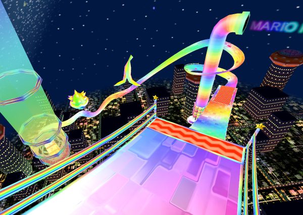 Image of Rainbow Road.